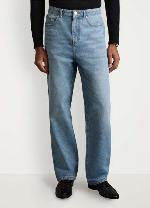 Reiss Broadway loose fit jeans met steekzakken