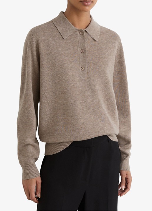 Reiss BROOKE pullover van wol met polokraag