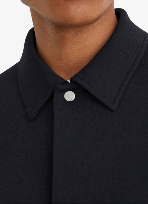 Reiss Brooks sweater met kraag - detail 6 indigo