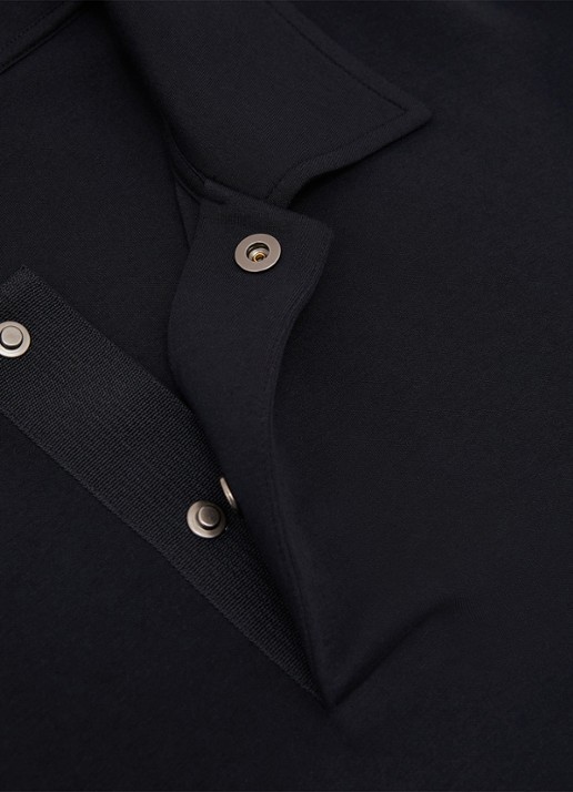 Reiss Brooks sweater met kraag - detail 7 indigo