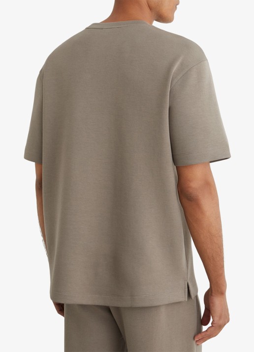 Reiss Cade T-shirt met stretch - achterkant 6 donkerbeige