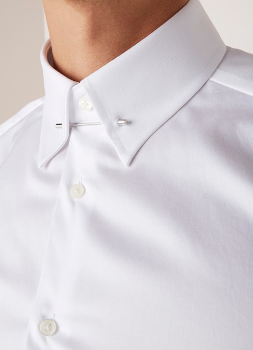 Reiss Caldwell slim fit overhemd met kentkraag en speld - detail 2 wit