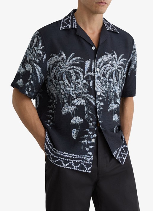 Reiss Camino regular fit overhemd met print