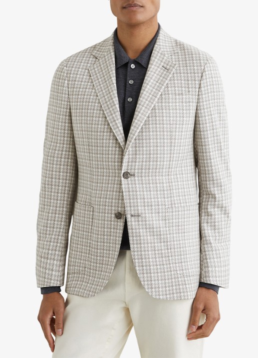 Reiss CANTY regular fit colbert met ruitdessin