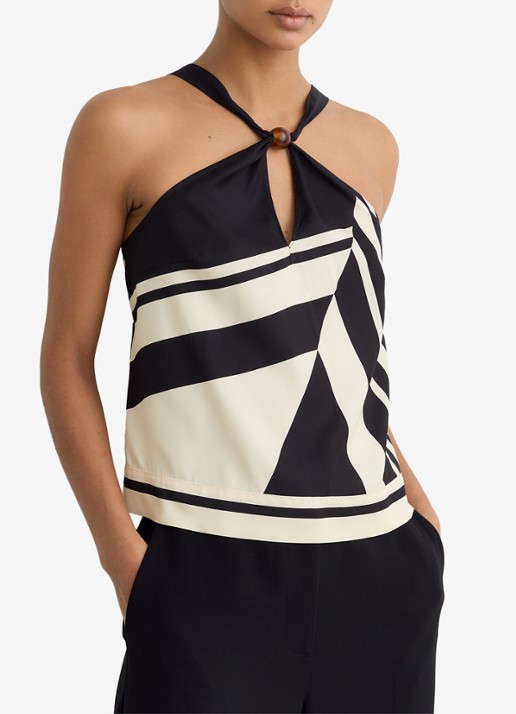 Reiss Caris top met print
