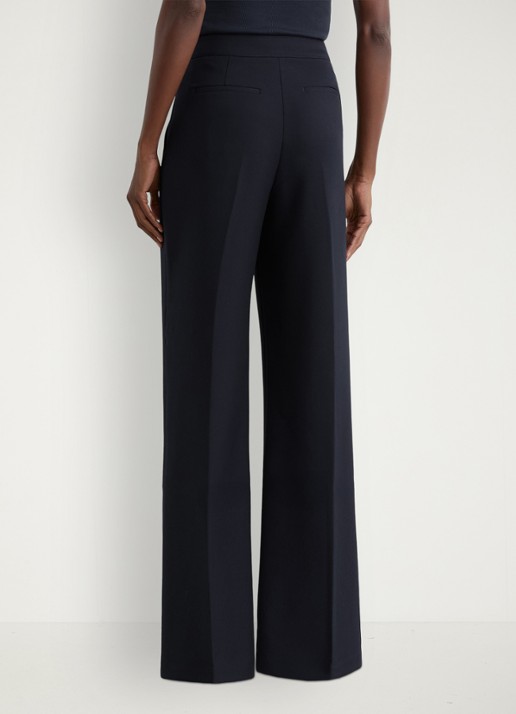 Reiss Carley high waist wide fit pantalon met steekzakken  - achterkant 7 blauw