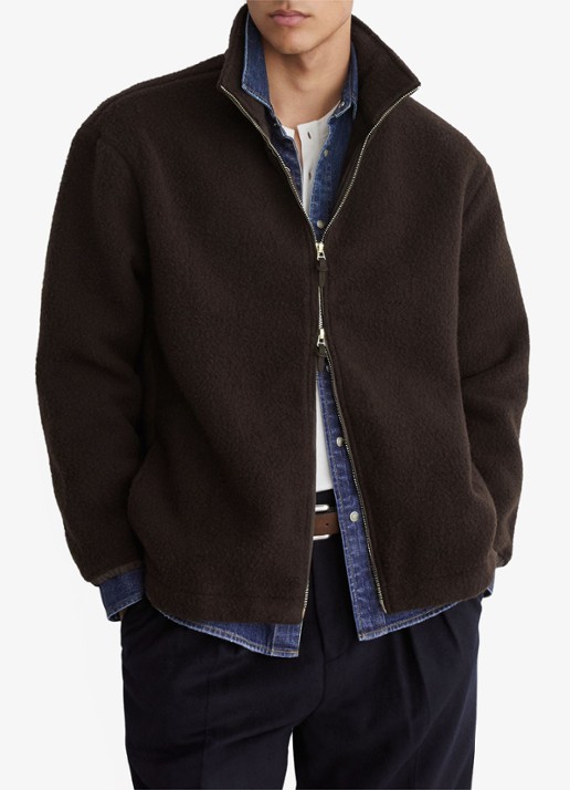 Reiss Carver jack in wolblend-bouclé
