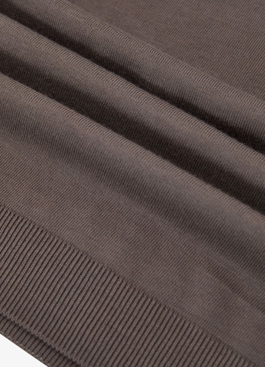 Reiss Chad modern fit T-shirt met ronde hals - detail 4 mouse brown / bruin