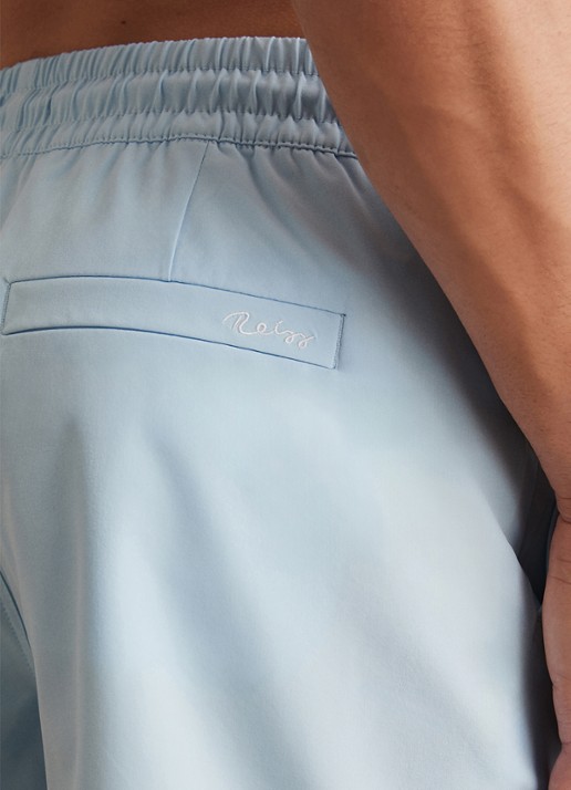 Reiss Cliff zwembroek met trekkoord - detail 4 lichtblauw