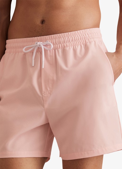 Reiss Cliff zwembroek met trekkoord - detail 4 lichtroze