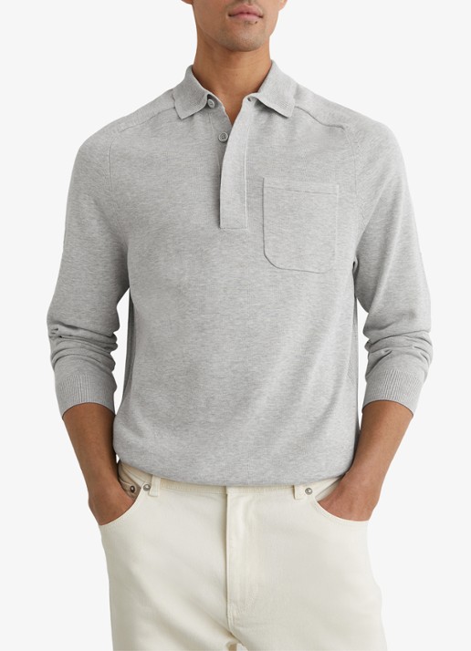Reiss Clinton regular fit polo met borstzak