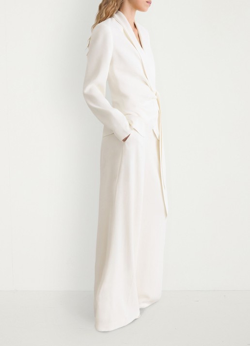 Reiss Clover blazer met gestrikt detail - detail 7 wit
