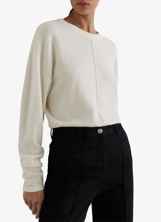 Reiss Colette fijngebreide trui in kasjmierblend