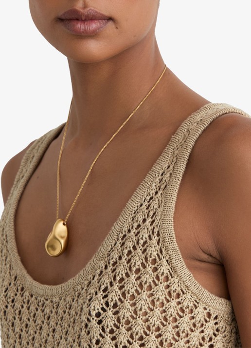 Reiss Colette grofgebreide top van linnen - detail 6 khaki