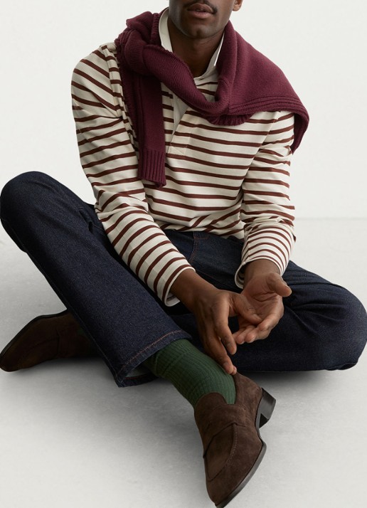 Reiss Conners regular fit polo met streepprint - detail 4 multicolor