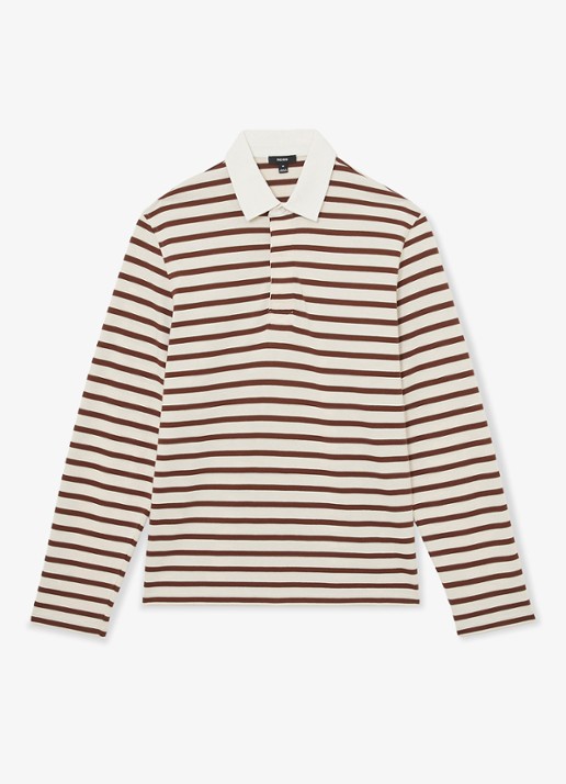 Reiss Conners regular fit polo met streepprint - voorkant 6 multicolor