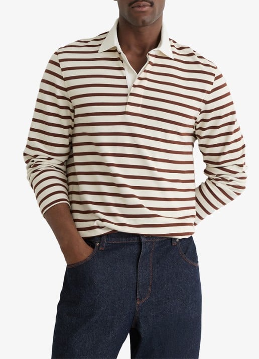 Reiss Conners regular fit polo met streepprint