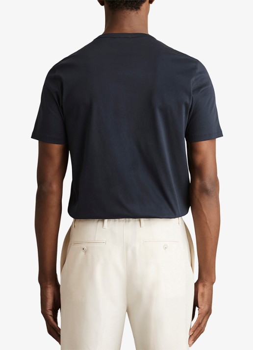 Reiss Count T-shirt met stretch - achterkant 5 donkerblauw