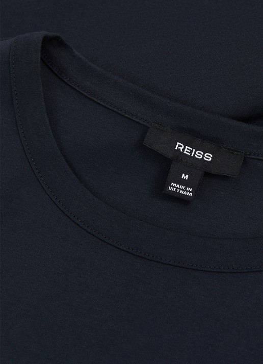 Reiss Count T-shirt met stretch - detail 4 donkerblauw