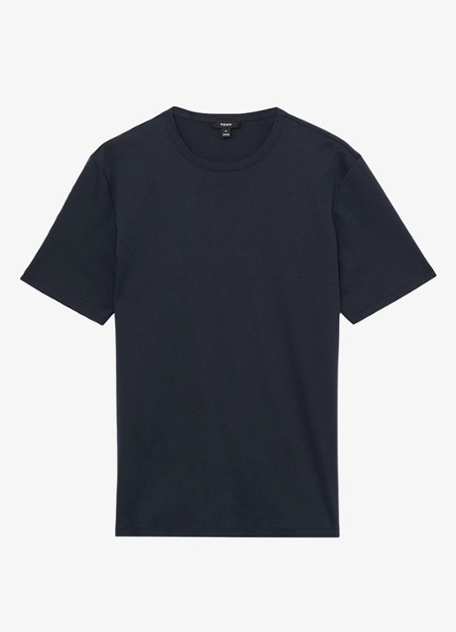 Reiss Count T-shirt met stretch - voorkant donkerblauw