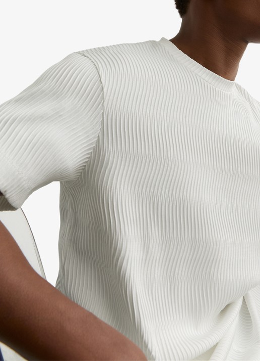 Reiss Cox T-shirt met structuur - detail 4 white / wit