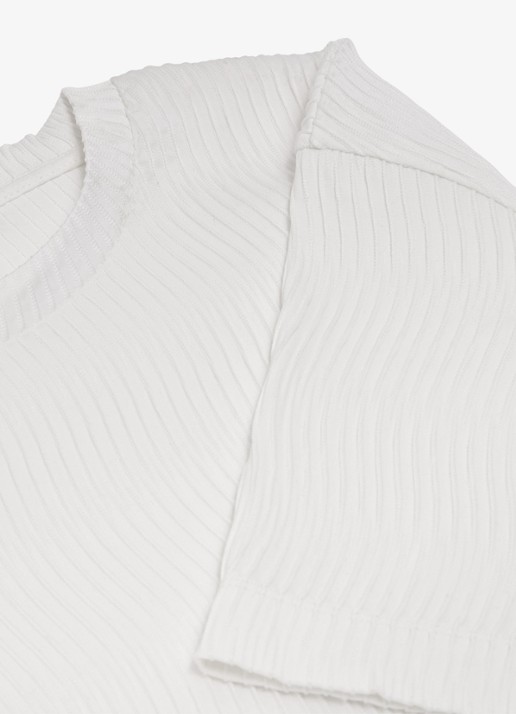 Reiss Cox T-shirt met structuur - detail 6 white / wit