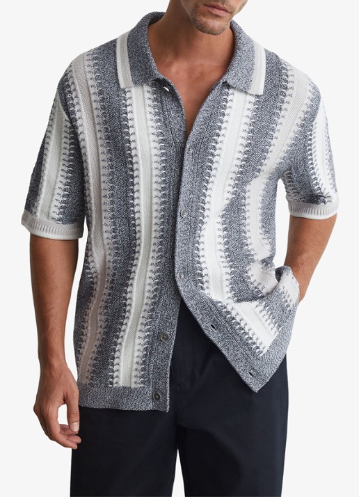 Reiss Dale regular fit overhemd met streepprint