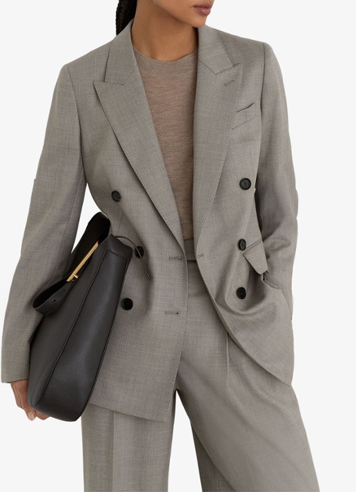 Reiss Darcy double-breasted blazer in wolblend