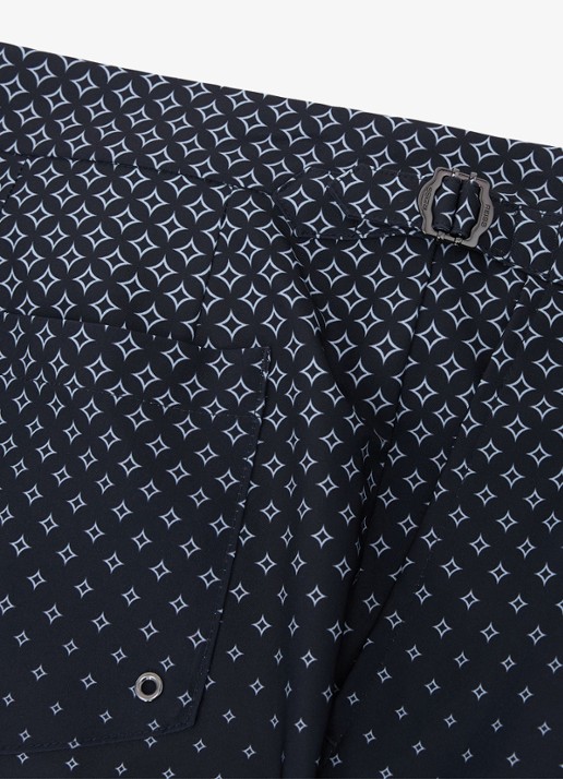 Reiss Darli zwemshort met print - detail 6 donkerblauw