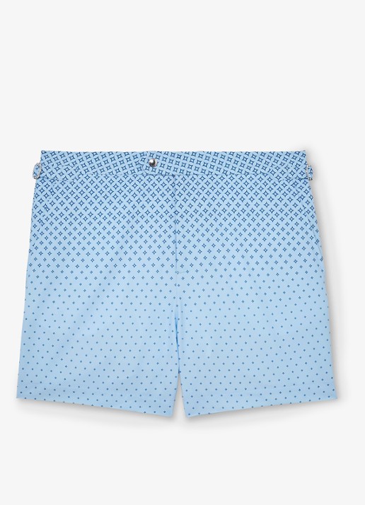 Reiss Darli zwemshort met print - voorkant 5 lichtblauw