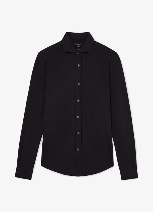 Reiss Dasilva regular fit overhemd - voorkant donkerblauw