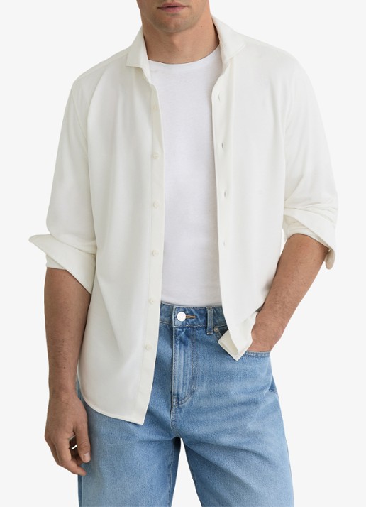 Reiss Davaro overhemd met stretch - detail 3 white / wit