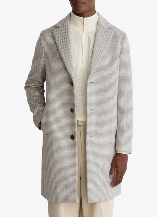 Reiss Dawn single-breasted mantel in wolblend met ruitdessin