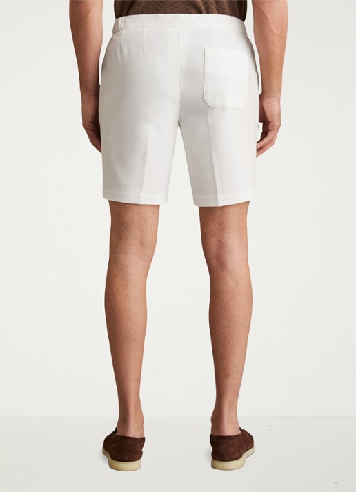 Reiss Deck straight fit korte broek met steekzakken - achterkant 3 wit