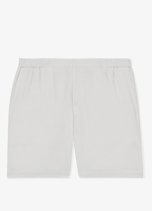 Reiss Deck straight fit korte broek met steekzakken - voorkant wit