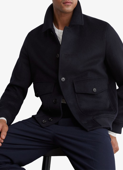 Reiss DELUCA bomberjack in wolblend