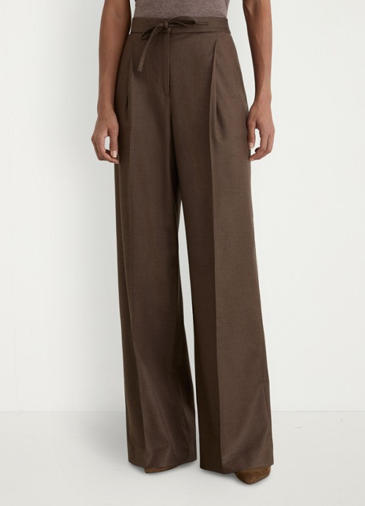 Reiss Derby high waist wide fit pantalon met trekkoord