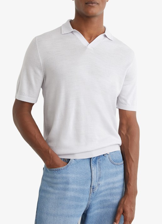 Reiss Duchie regular fit polo van merino wol