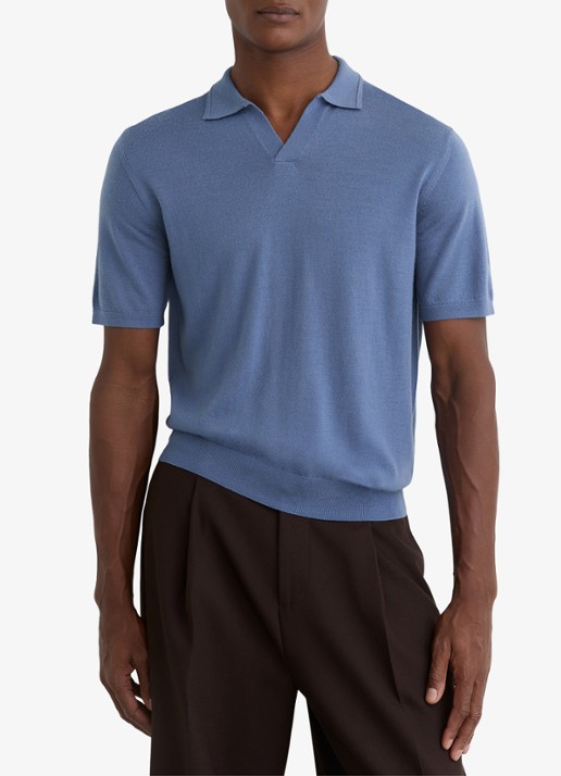 Reiss Duchie regular fit polo van merino wol