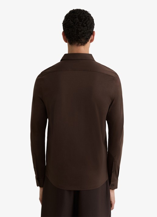 Reiss Duke slim fit overhemd - achterkant 6 brown / bruin