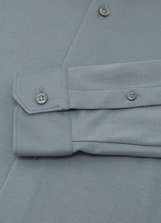 Reiss Duke slim fit overhemd - detail 3 steel blue / blauw