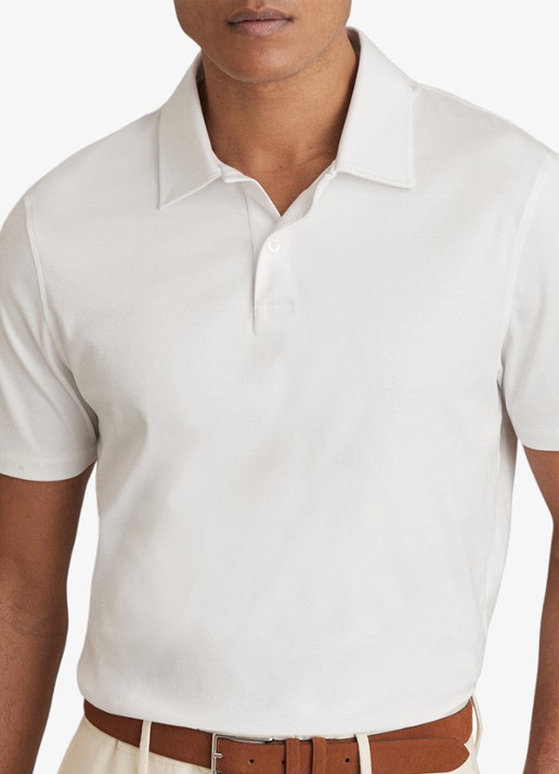 Reiss Earl slim fit polo met stretch