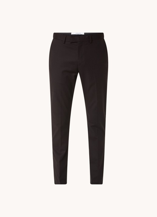Reiss Eastbury slim fit chino met steekzakken  - voorkant 4 zwart