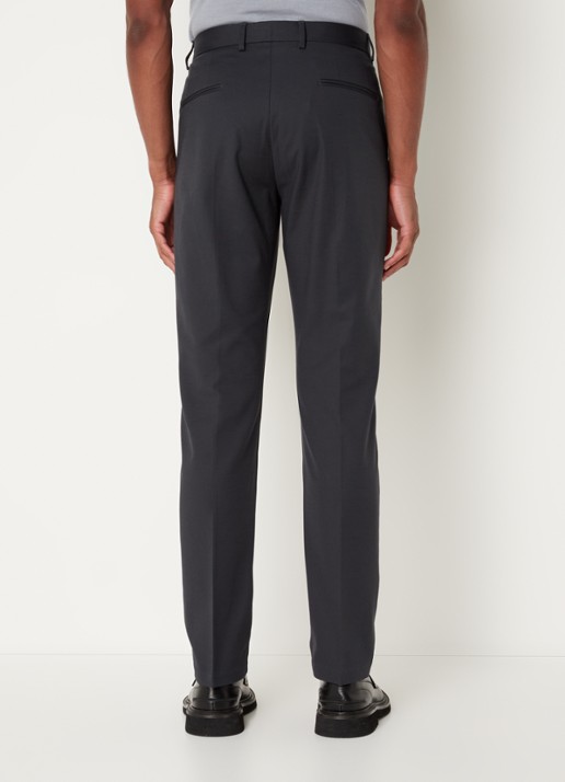 Reiss Eastbury slim fit chino met steekzakken  - achterkant staalblauw