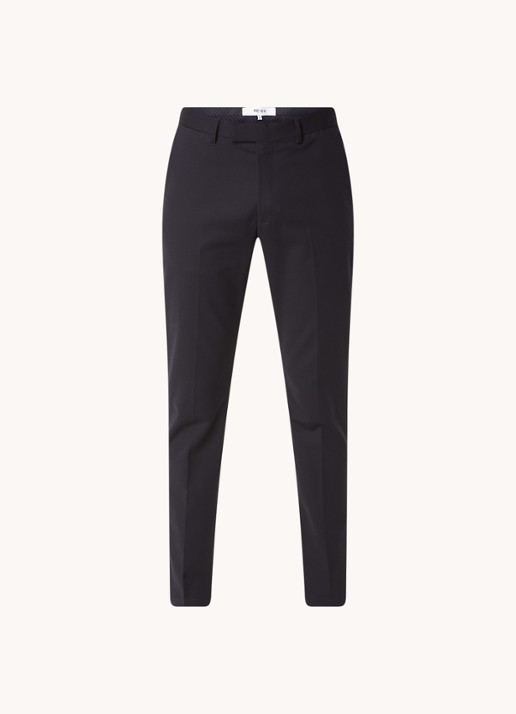 Reiss Eastbury slim fit chino met steekzakken  - voorkant 3 donkerblauw