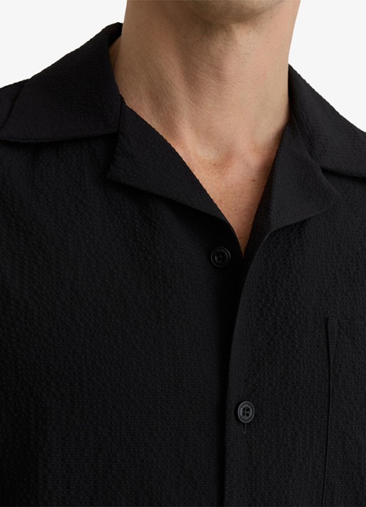 Reiss Eclipse regular fit overhemd met borstzak - detail 2 black / zwart