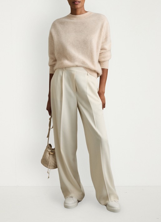Reiss Eden high waist wide fit pantalon met steekzakken