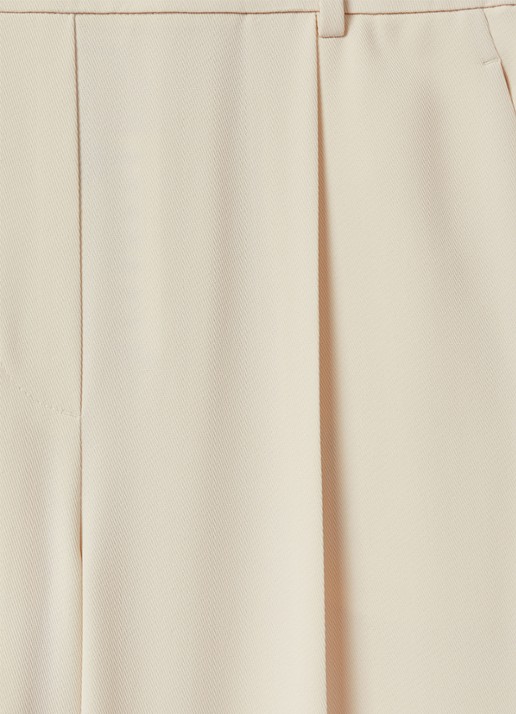 Reiss Eden high waist wide fit pantalon met steekzakken - detail 4 creme