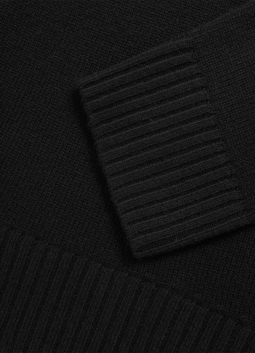 Reiss Ella fijngebreide trui in wolblend - detail 4 black / zwart