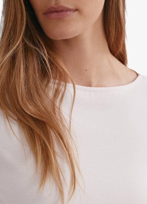 Reiss Ellie T-shirt met boothals - detail 4 wit
